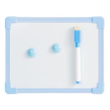 Imagem de Quadro Lousa Branca 20Cmx15Cm Com Caneta Apagador Azul