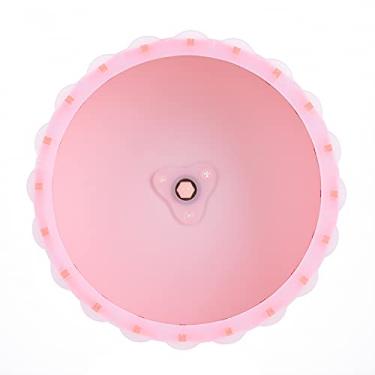 Imagem de Yctze Roda de Corrida de Hamster de Baixo Ruído de Madeira - Brinquedo Giratório de Rolo de Exercício Ecológico para Pequenos Roedores (Rosa)