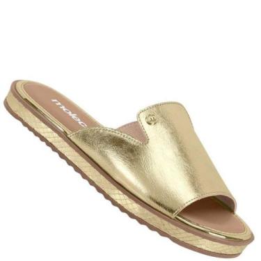 Imagem de Chinelo Moleca 5413.1231 Feminino, Dourado, 37