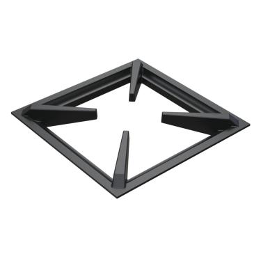 Imagem de Grelha 4 Hastes MTQ Fogão Industrial Ferro Fundido 30x30cm