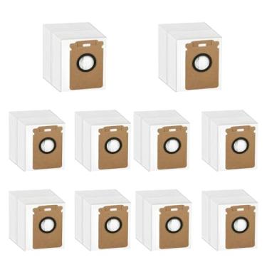Imagem de Sacos de pó de substituição compatíveis com Roborock H60 Hub / H60 Hub Pro / H60 Hub Ultra Cordless Aspirador de pó sem fio, pacote com 10 acessórios de peças sobressalentes