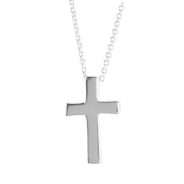 Imagem de Dicksons My 1st Communion Cross Necklace Gift Set Silver Tone Cross Pendant Elegant Keepsake with Inspirational Card