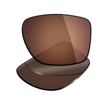 Imagem de Mryok Lentes de reposição UV400 para óculos Oakley Chamfer Squared OX8143 54 mm, HD Polarized, proteção UV, resistente a impactos e ajuste perfeito - marrom bronze