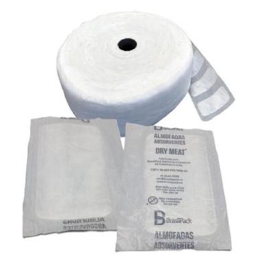 Imagem de 6000 Unidades Absorventes para Alimentos Bobina 50 DLS Branco Alta Abs