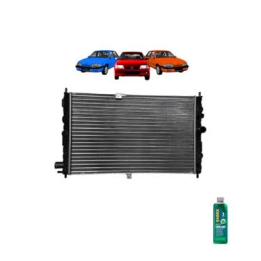 Imagem de Kit Radiador GM Monza Kadet 1.8 2.0 EFI 91/96 + Aditivo Radiador RadiEx Verde
