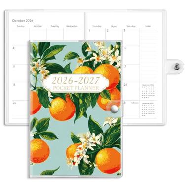 Imagem de Eaasty Calendário A5 para agenda mensal de capa dura 2026 Mentha Neroli semanal e mensal de 12 meses, agenda organizadora, caderno para escritório, casa, planejamento