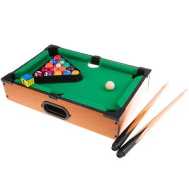 Imagem de Mini Sinuquinha Mesa De Bilhar Infantil Completa Madeira Reforçada - B