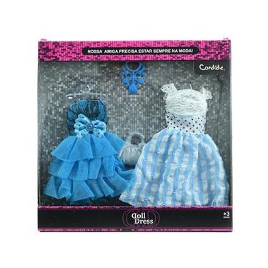 Imagem de Vestido Para Boneca - Doll Dress Kit 2 Looks - Azul