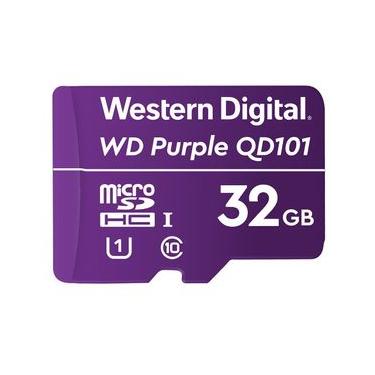 Imagem de Cartão De Memória Micro-SD 32 GB WD Purple™ Intelbras Durabilidade 5x Maior, Gravação Contínua 24/7