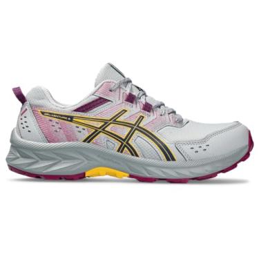 Imagem de ASICS Tênis de corrida feminino Gel-Venture 9 Trail, Piedmont Cinza/Azul Expanse, 10 Wide