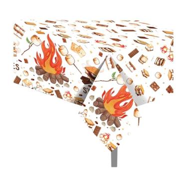 Imagem de Lide Road 2 capas de mesa de plástico para acampamento, tabernáculos, aquarela, árvore verde, bem-vinda à nossa reunião de família, toalha de mesa descartável para festa de reunião de família, 137 x