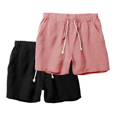 Imagem de Kit 2 Bermudas em Linho Masculina Short Versátel Leve e Moderno-Masculino