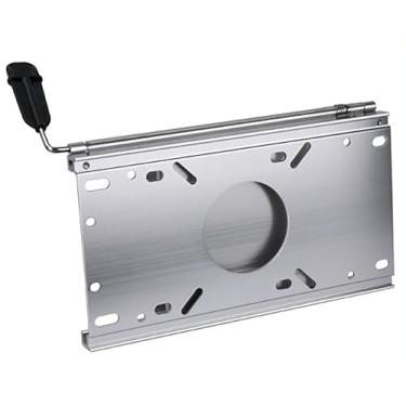 Imagem de Pedestal de assento de barco de alumínio, deslizante de assento de barco traseiro e traseiro para entusiastas de pesca e passeios de barco, ajuste universal para a maioria das bases de pedestal de