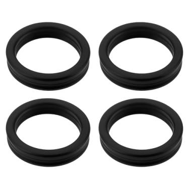 Imagem de Briny River 4 peças de vedação de tubulação de água para carro anel de vedação de radiador 06B121687 compatível com Audi A1 (2011-2015) Sportback (2011-2015) A3 (1996-2012) 26,5x20,5 x 5,35 mm preto