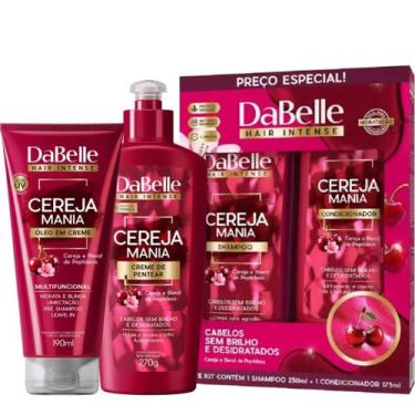 Imagem de Kit DaBelle Cereja Mania + Óleo Creme + Creme de Pentear