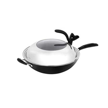 Imagem de Frigideira antiaderente para uso doméstico, panela de ferro fundido, panela de indução, wok, decoração de panela de cozinha