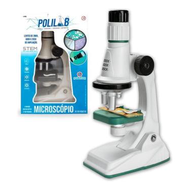 Imagem de Brinquedo Microscópio Polilab com Ampliação de até 1200x - Polibrinq
