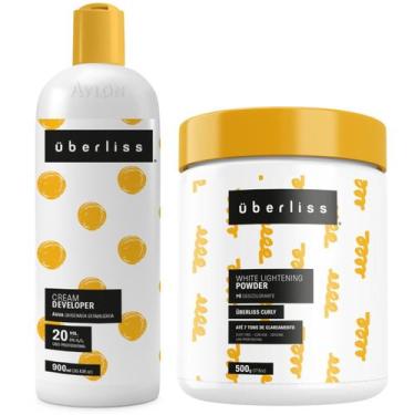 Imagem de Kit Descoloração 1 Água Oxigenada 20 Vol. 1 Pó Descolorante Curly Uber