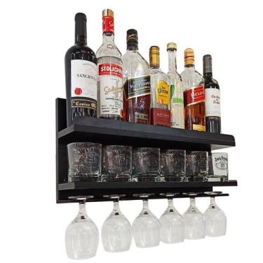 Imagem de Bar de Parede Para Sala Compacto Porta Copos Porta Taças PR - Co2Beer