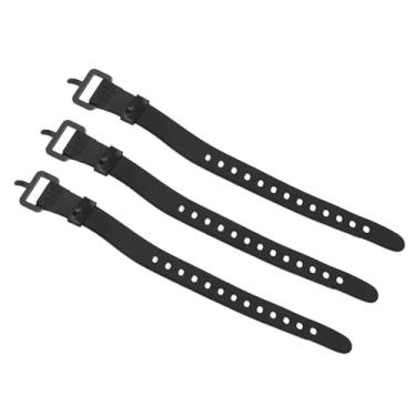 Imagem de Alomejor Correias Com Fivelas, Tipo Curto Tiras de Fivela de Tensão para Acampamento Engrenagem Motocicleta Esqui Jardim Ferramenta Organização (Preto)