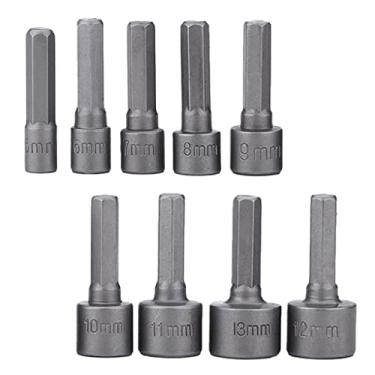 Imagem de Esquirla Conjunto de Soquete Hexagonal de Potência, Extensão de 5-13mm, Adaptador, Ferramentas Domésticas Faça Você Mesmo, 9pcs