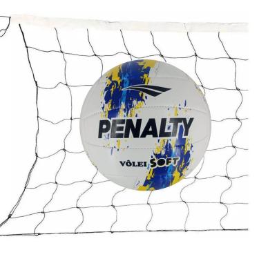 Imagem de Kit Bola De Volei Penalty Soft X Costurada XXIII+Rede Vôlei 5 Metros-Masculino