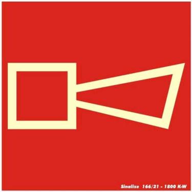 Imagem de Placa de Pvc Fotoluminescente Autoadesiva 15x15 Alarme Sonoro 350 Ac Sinalize Placa Fotolum.15x