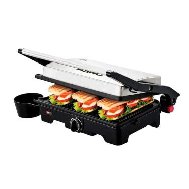 Imagem de Sanduicheira Grill Arno Dual Inox Gnox 8010000262 1100W Inox 220V