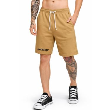 Imagem de Bermuda Moletom Masculina Sport Moleton Conforto Premium Shorts Academia Treino Dia a Dia-Masculino