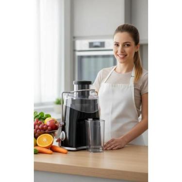 Imagem de Centrífuga Elet. Suco Potente 400W 2 Vel. Preta 700ml - Congratulation