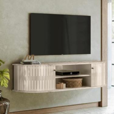 Imagem de Rack Suspenso Moderno Tívoli Calacata-off-white - Mobiliar Home Shop