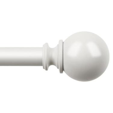 Imagem de Varão de Cortina Ajustável KAMANINA 81-218 cm Metal Branco