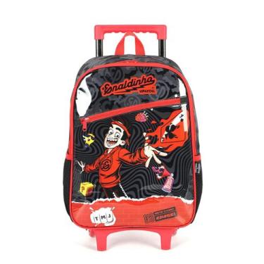 Imagem de Mochila Infantil de Rodinhas Enaldinho Up4you Média, Único, Preto