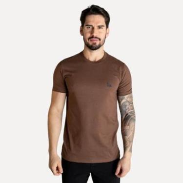 Imagem de Camiseta Acostamento Básica Marrom-Masculino