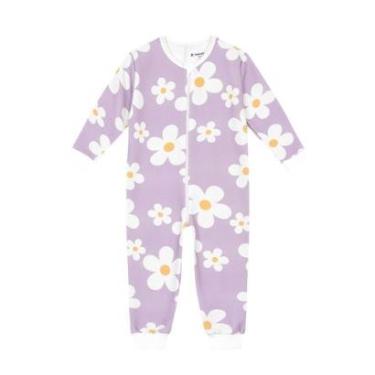 Imagem de Pijama macação infantil unissex em moletom Brandili-Unissex