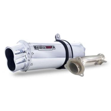 Imagem de Escape / Ponteira Coyote RS5 Boca 8 Aluminio Oval - CB Hornet 600 F at