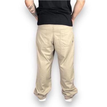Imagem de Calça Jeans Balão Bag Skate Boca Larga Masculina Hunter, XG, Azul escu