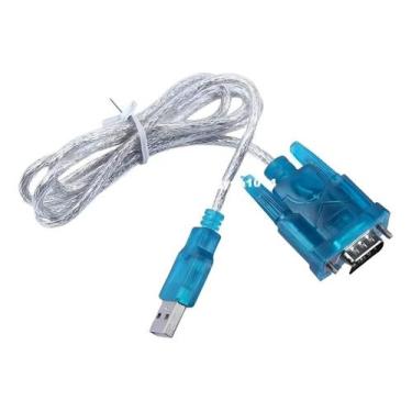 Imagem de Cabo Rs232 Serial Conversor Usb 2.0 9 Pinos Cor Azul