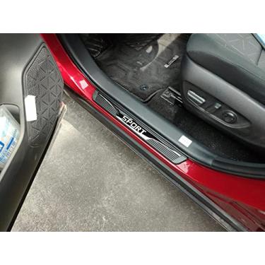 Imagem de GZBFTDH Proteção de Peitoril Soleira da Porta, para Subaru Solterra 2021 Carro Acessórios, Aço Inoxidável Kick Plate Guard de Pedal de Limiar Protetor, Peças para Automóveis