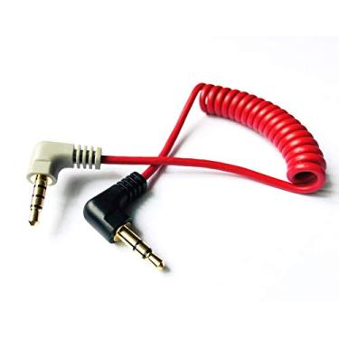 Imagem de Cabo de substituição SC7 enrolado para microfone/áudio/lapela para cabo de microfone Movo BOYA para smartphone