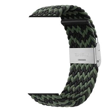Imagem de HAZELS Pulseiras de relógio de nylon trançado com fivela elástica para Garmin Fenix 7 7X 6 6X Pro 5X 5 3HR 945 S60 S62 Pulseira de liberação rápida Correias de nylon (Cor: F, Tamanho: para forerunner935)