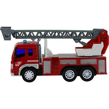 Imagem de Caminhão Construção Guincho ou Plataforma c/ Fricção Luz e Som - BBR Toys (Guincho)