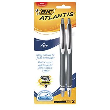 Imagem de BIC America Atlantis Easy Glide Retractable Ballpoint Pens VCGRP21-BLK