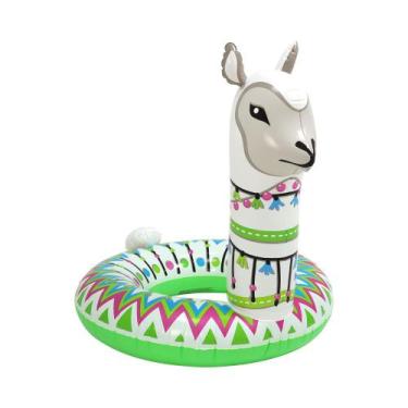 Imagem de Boia Inflável Circular Alpaca Praia Piscina 104cm X 80cm Bel