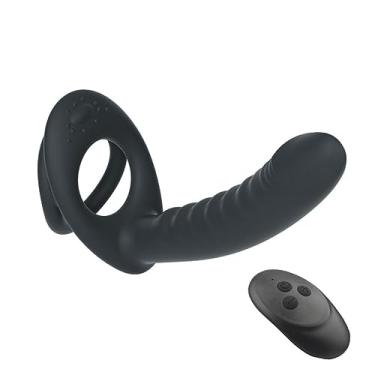 Imagem de Vibrador Feminino Duplo Dupla Penetração Anal e Ponto G Brinquedos Sexuais Adultos Íntimos 10 Frequências Sexuais