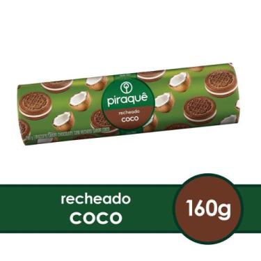 Imagem de Kit C/40 Biscoito Piraquê Chocolate Recheado Com Coco 160Gr