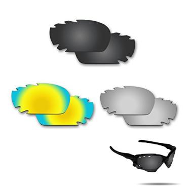 Imagem de Fiskr Lentes de reposição anti-água salgada para óculos de sol Oakley Jawbone ventilado/jaqueta de corrida ventilada