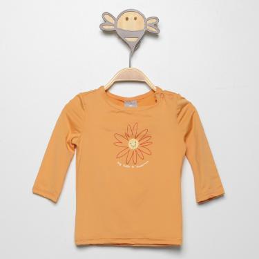 Imagem de Camiseta de Praia Infantil Hering Com Proteção UV 50+ Manga Longa Feminina-Feminino