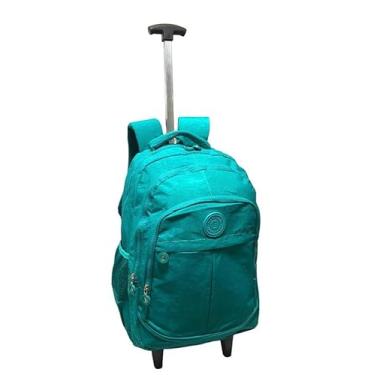 Imagem de Mochila DeRodinha Adulto Juvenil Em Nylon Tactel Espaço Para Notebook (verde clara)