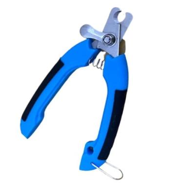 Imagem de Cortador de Unha Alicate Pet para Cachorro Gato Pet com Trava de Segurança Colorido (Azul)